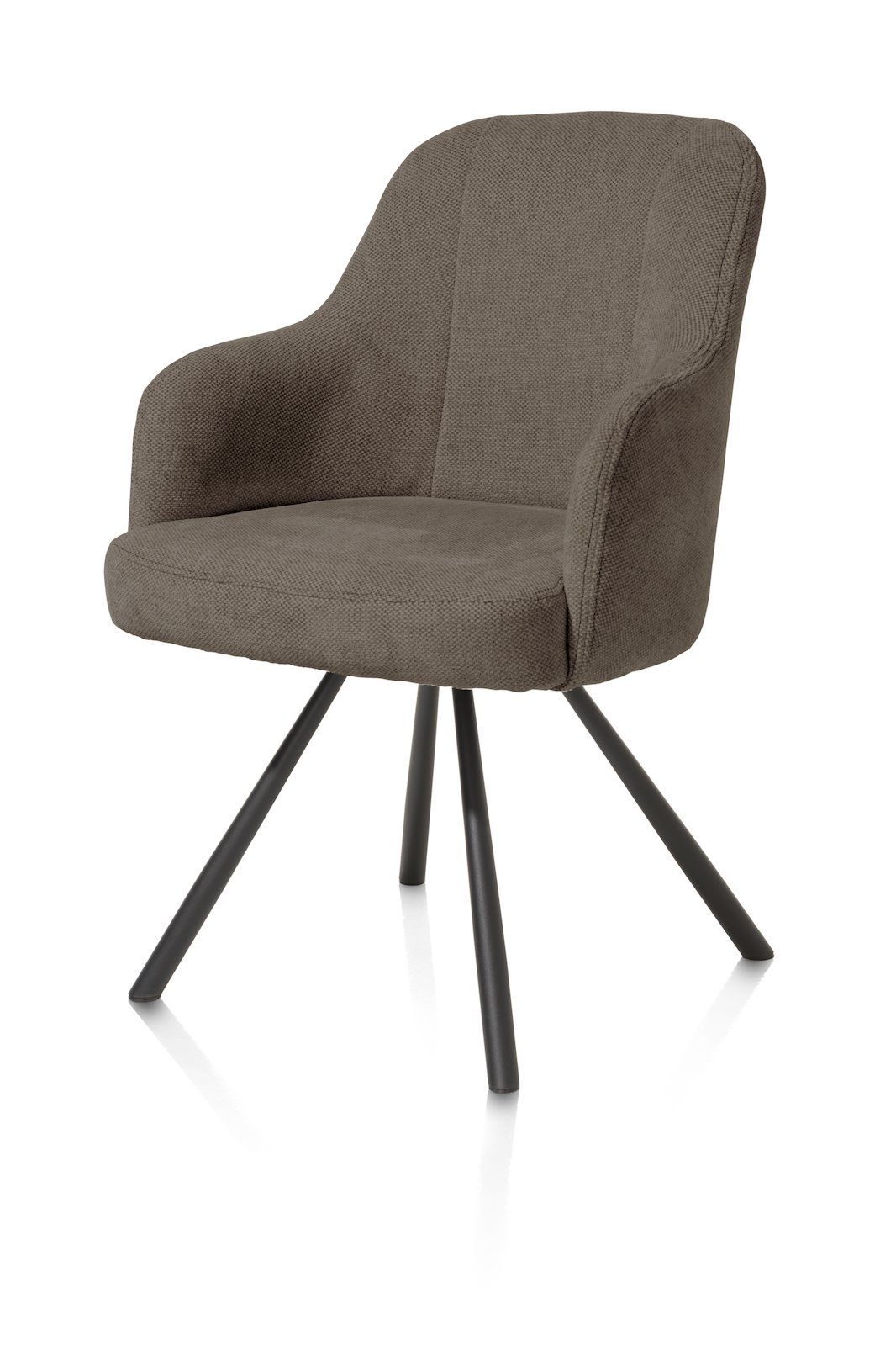 Armstoel livigno/rob draai Eva  48664BRU bruin