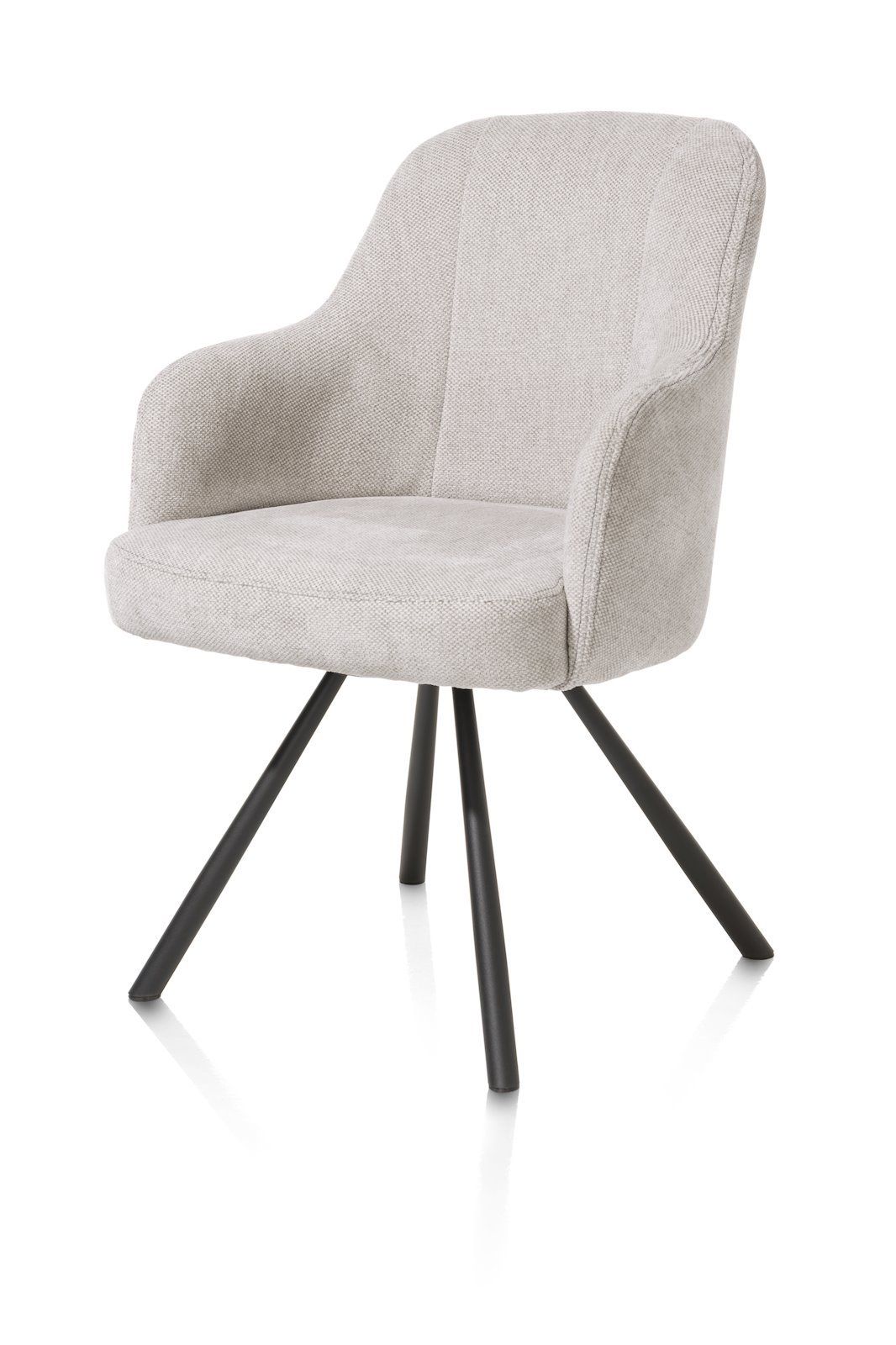 Armstoel livigno/rob draai Eva  48664KIE Kiezel