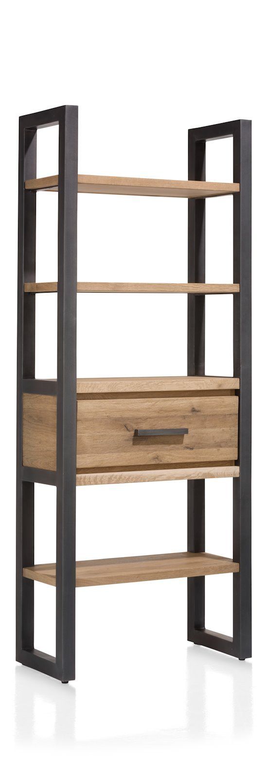 Boekenkast 1l+5n 75cm Brooklyn  37143RWB | 3