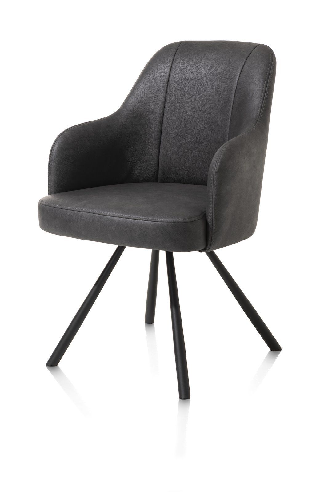 Armstoel pala/rob draai Eva  48666ANT Antraciet