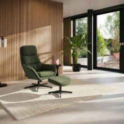 Fauteuil en hocker Noa