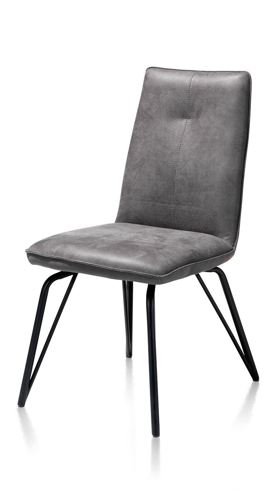 Stoel rocky/obl 4p/greep Bella  36716OBL off black