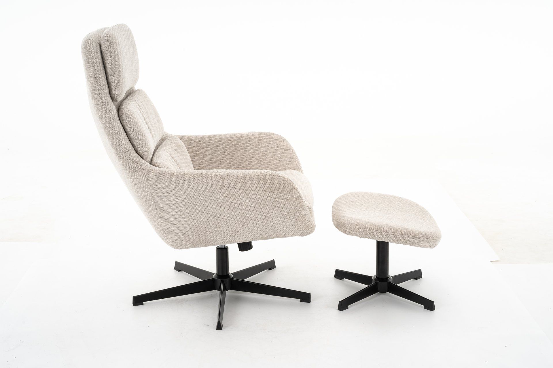 Fauteuil en hocker Noa | 2