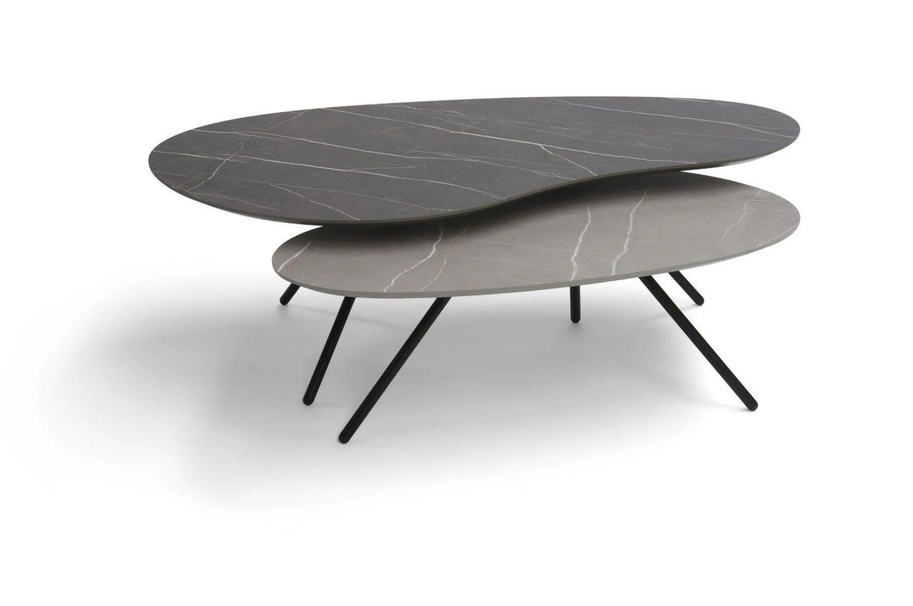 Salontafel Cloudy groot HPL oak black 0188-0723