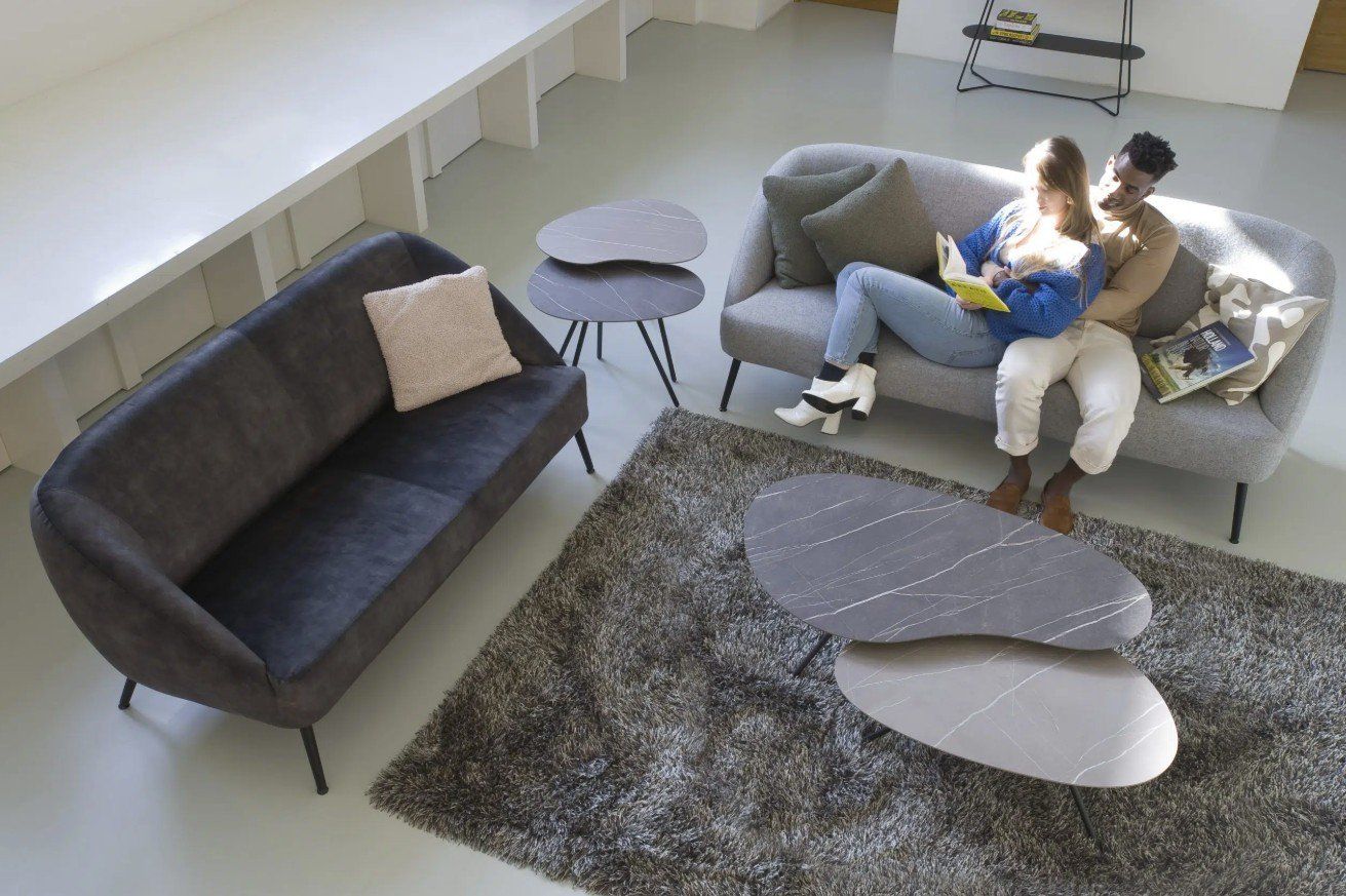 Salontafel Cloudy groot HPL oak black 0188-0723 | 4