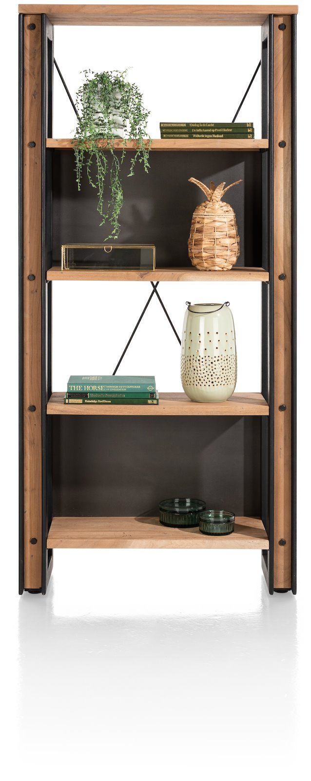 Boekenkast 4n 90x190cm Makalu  45589BKI