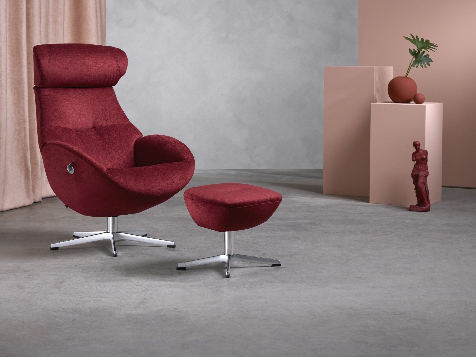 Relaxfauteuil + hocker Globe | 4